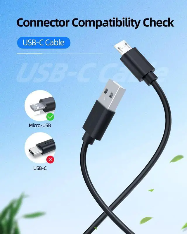 Alt view image 2 of 4 - 5V 2A Micro USB Charger Fit for Anker PowerCore 10000 20100 13000 26800 5000, Fit for PowerCore+ Mini 3350 10000, Redux Fusion 5000, Astro E1 5200mAh 15000, Redux II with 5Ft Power Supply Cord
