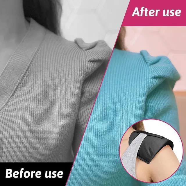 Alt view image 4 of 6 - 4 Pairs Shoulder Pads for Womens Clothing 15mm Thick Foam Shoulder Pad Breathable Sponge Pads for Sloping High Low Shoulders Suit, White & Black
