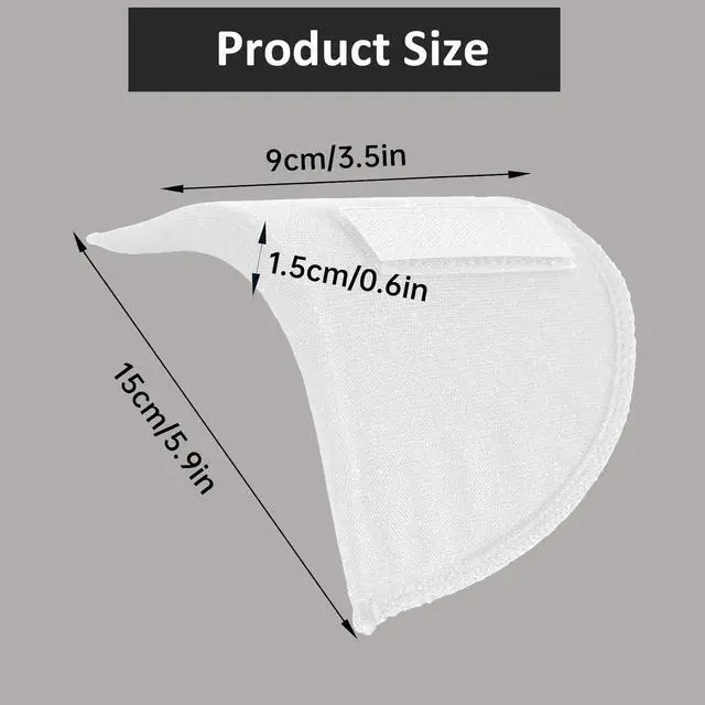 Alt view image 3 of 5 - 3 Pairs Shoulder Pads for Women Clothes,No-Sewing Required Anti-Slip Detachable Reusable Soft Sponge Shoulder Pads for Men Blazer Clothes Sewing Accessories