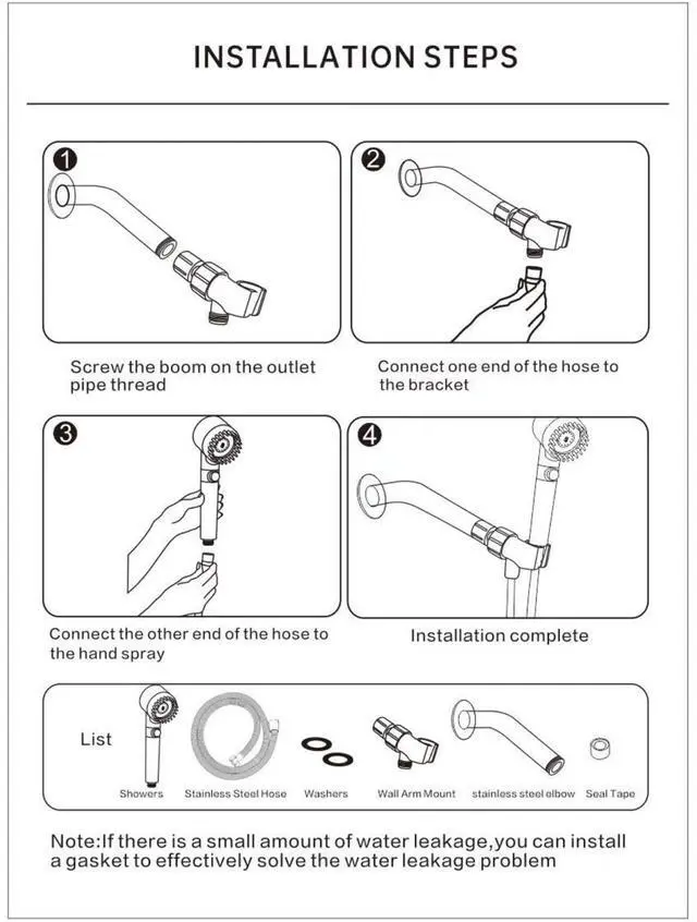 Alt view image 6 of 7 - Filter-Type Shower Head with Handheld Device, High-Pressure, Three Spray Modes, 4-in-1 Removable Shower Head, Equipped with a 150 Cm Flexible Hose, Bracket, and Five Filters (Dark Purple)