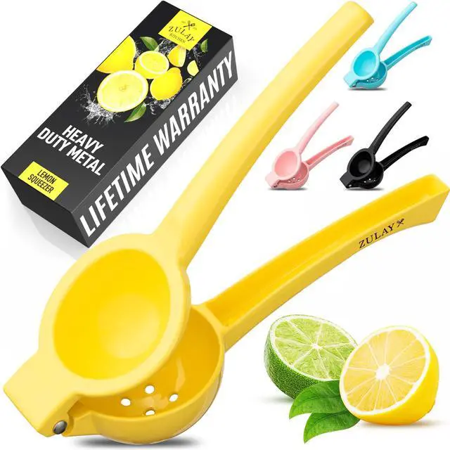 Main image of Metal Lemon Squeezer - Handheld Lemon Juicer Squeezer - Easy to Use Citrus Juicer - Manual Press for Extracting the Most Juice Possible - Extracts Every Last Drop