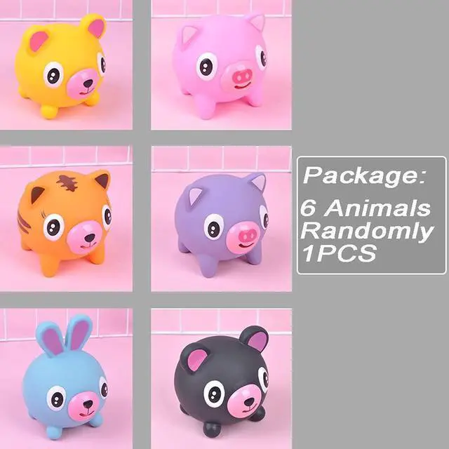 Alt view image 2 of 6 - Squeeze Toy for Kids, Children's Decompression Toys, Release Adult Stress Screaming Toy Vocal Doll with Tigers Rabbits Bears Pigs Designs for Kids, Boys, Girls Autism & ADHD(1PCS Random Animals)