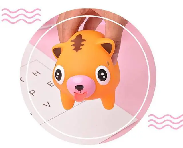 Alt view image 3 of 6 - Squeeze Toy for Kids, Children's Decompression Toys, Release Adult Stress Screaming Toy Vocal Doll with Tigers Rabbits Bears Pigs Designs for Kids, Boys, Girls Autism & ADHD(1PCS Random Animals)