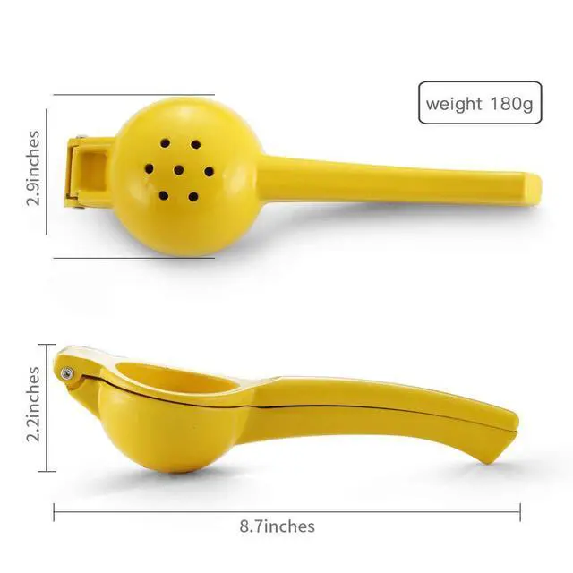 Alt view image 2 of 7 - Manual Juicer Citrus Lemon Squeezer, Fruit Juicer Lime Press Metal, Professional Hand Juicer Kitchen Tool(Yellow