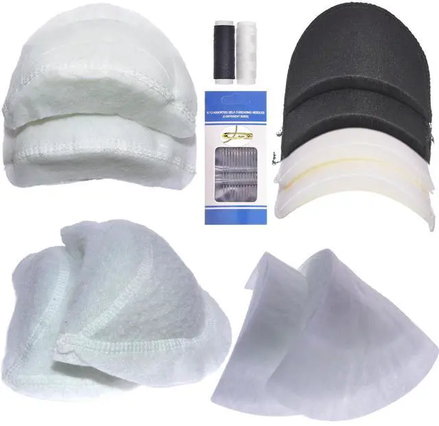 Main image of Sewing Shoulder Pads, 5Pair 1.8-4.0CM Thickened Foam Sponge Cotton Clothing Supplies Enhancer Push-Up Set-in Covered
