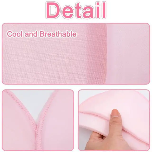 Alt view image 4 of 5 - 4 Pairs Set-in Shoulder Pads Sewing Sponge Shoulder Pad Thin Shoulder Enhancer for Round Shoulders Women Blazer T-Shirt Dresses Sewing Accessories (Black + White+ Pink+ Skin)