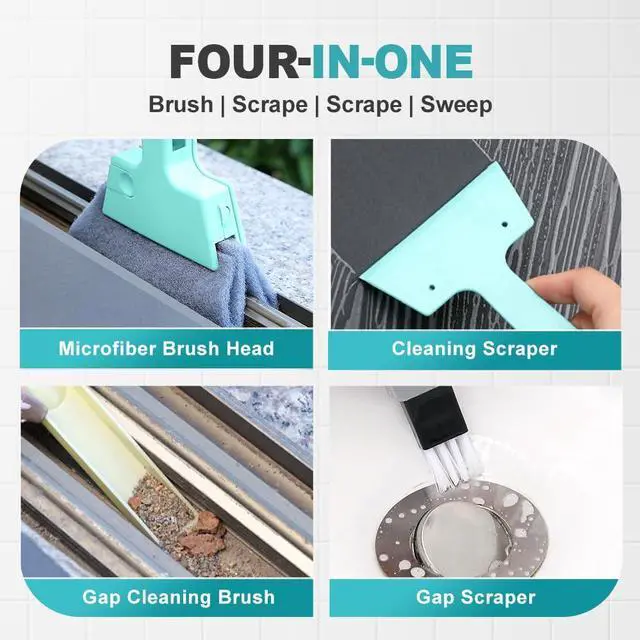 Alt view image 4 of 7 - Magic Window Track Cleaner, 2024 Upgraded Window Groove Cleaning Brush Tools Set, Hand-held Window Track Cleaner Brushes Tools Set for Window lides Gaps Tile Lines Shutter Car Vents (Mix B 3PCS)