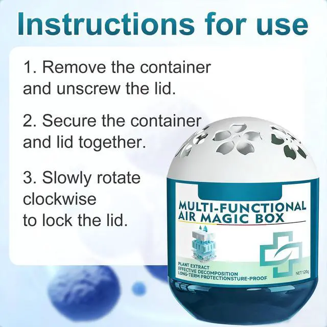 Alt view image 7 of 7 - Indoor Air Purification Dust Removal Magic Box,Multi-Functional Air Magic Box,Automatic Dust Collection Air Box for Home,Plant Extract Formula,Use for Any Room120g