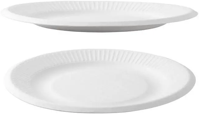 Alt view image 3 of 4 - 6" Disposable Paper Plate - Pack of 100ct (SS-Paper Plate 6-100),White
