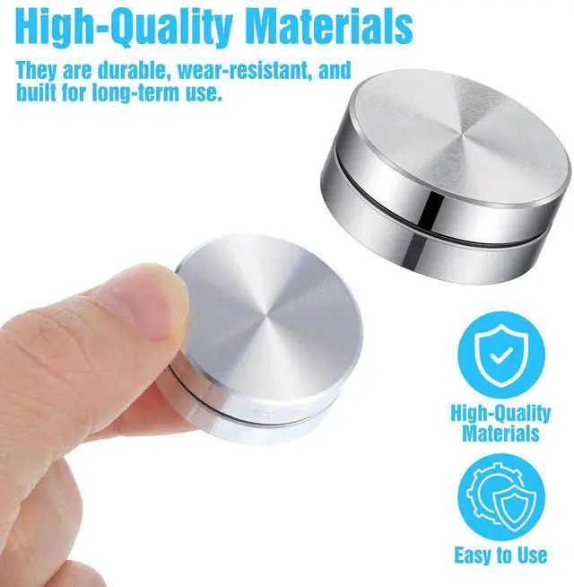 Alt view image 3 of 7 - 5 Pack Pottery Trimming Spinner, Silver Aluminum Alloy Clay Tools for Pottery Wheel Enthusiasts for Potters Clays Artists Ceramic and Potterys Tool Precision Detailing