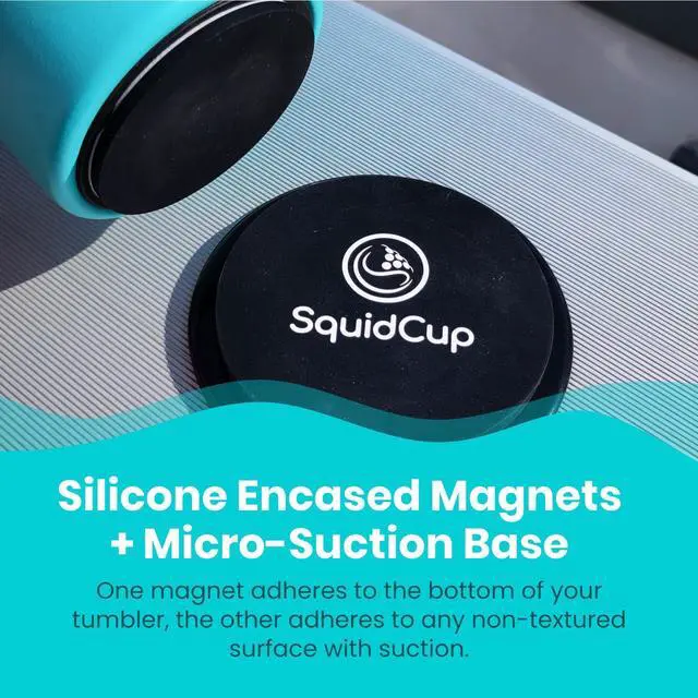 Alt view image 3 of 7 - Non-Tipping Kit | Magnetic & Suction Cup Base + Adhesive Disc for Cups, Bottles & Can Coolers (Fits 1230 oz) | Spill-Proof Drink Solution for Boats, Kayaks, SUPs, RVs & More
