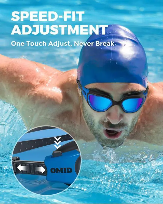 Alt view image 6 of 6 - Swim Goggles, P2 Polarized Swimming Goggles for Men Anti-fog Goggles Swimming for Adult Women