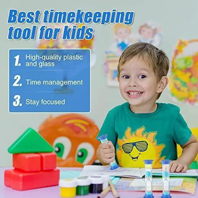 Main image of 48 Pcs 2 Minute Sand Timer for Kids, Mini Hourglass Bulk Sand Clock Timer for Adult Kids in Classroom Kitchen Games Office School(Colorful)