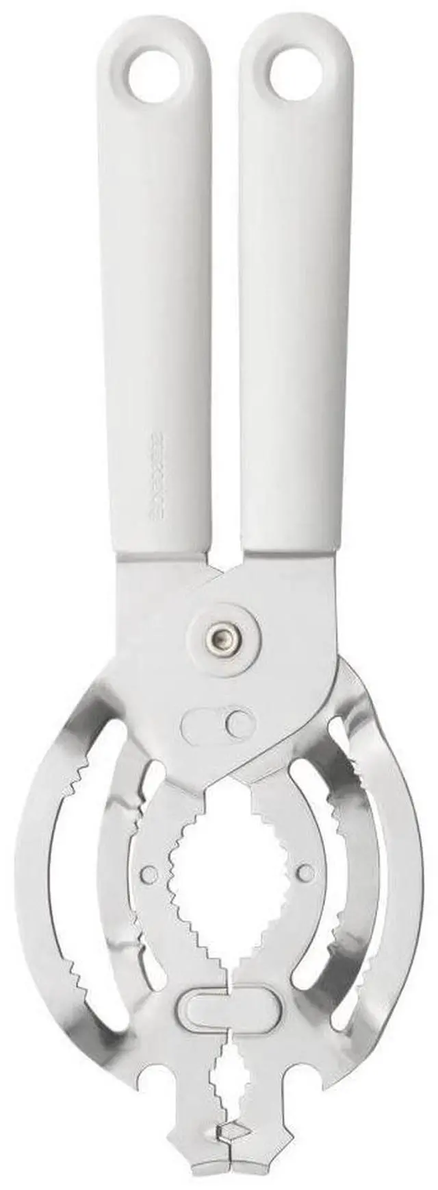 Main image of Tasty+ Universal Can, Jar, Bottle Opener (Light Grey) Easy to use, Unscrews Small or Large Caps, Tops Lids