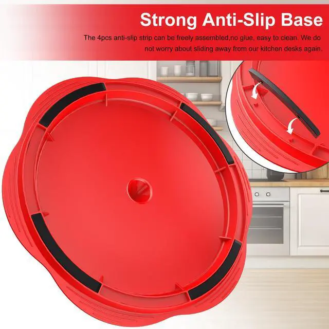 Alt view image 4 of 7 - Chicken Shredder Tool Twist Large Chicken Breast Shredder with Brush&Fork, Visible Meat Shredder Machine, Anti-Slip Strip, Ergonomic Handle, BPA Free, Suitable for Pork Beef Chicken(Red)