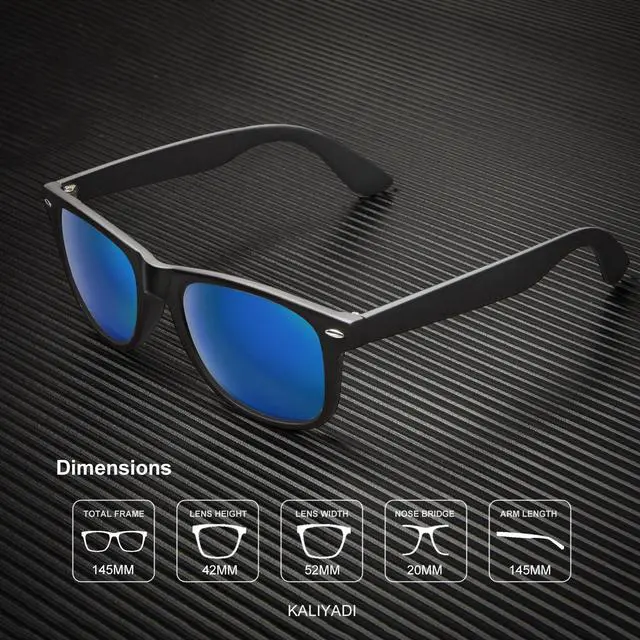 Alt view image 5 of 7 - Polarized Sunglasses for Men and Women Matte Finish Sun glasses Color Mirror Lens UV Blocking (3 Pack)