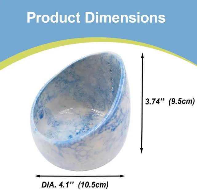 Alt view image 3 of 7 - Pottery Blue Handmade Herb Stripper Bowl Kitchen Tool for Efficient Parsley, Basil, Rosemary, Thyme, Mint Leaf Removal & Stripping,Ceramic Stylish Serving Dish for Berries Nuts Dips Fruits Snacks