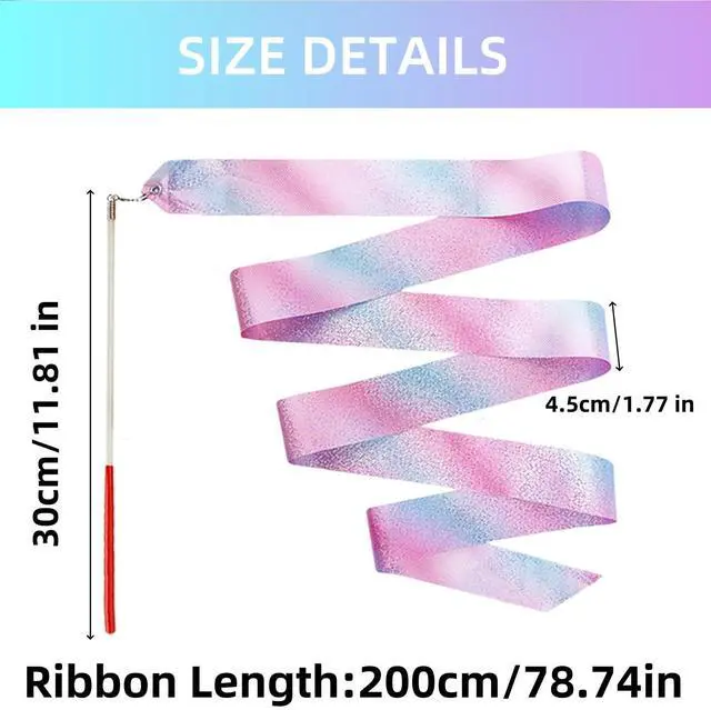 Alt view image 2 of 7 - 24pcs Dance Ribbon Wand Party Favors for Kids Princess Party Streamers Decorations Girls Princess Birthday Party Favors Carnival Gymnastics Goodie Bag Stuffers