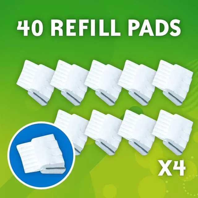 Alt view image 4 of 7 - Flushable Toilet Bowl Wand Cleaner Refills, Fresh Brush Cleaner Toilet Refill Pads, Removes Limescale & Odors, Citrus Scent, 20 Count (Pack of 2)
