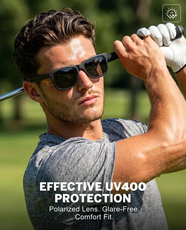 Alt view image 2 of 7 - Sunglasses-Men Polarized-Sunglasses for Men: Classic Sun Glasses for Driving Fishing Golf with UV400 Protection