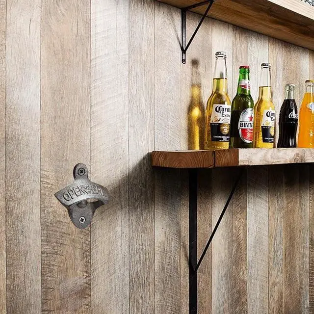 Alt view image 6 of 7 - 12-Piece Wall Mounted Vintage Metal Bottle Opener for Bar, KTV, Home and Outdoor