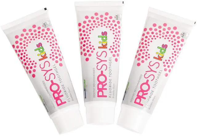 Main image of Kids Bubblegum Fluoride Toothpaste Toothgel - ADA Accepted (3 Pack)
