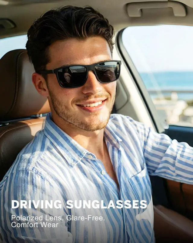 Alt view image 3 of 7 - Polarized Sunglasses for Men and Women, Mens Sunglasses Polarized with UV Protection for Driving Fishing Golf (3 Packs)