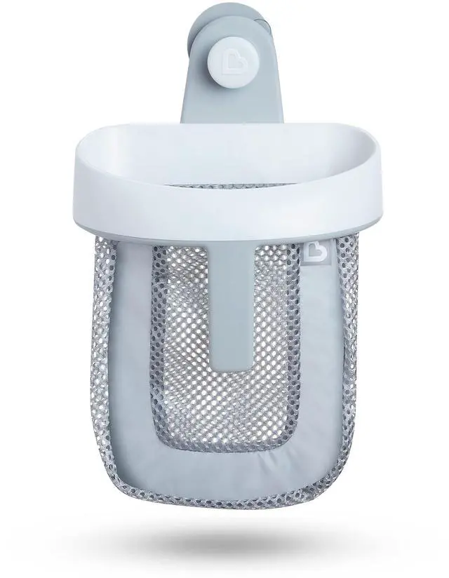 Main image of Super Scoop Hanging Bath Toy Storage with Quick Drying Mesh, Grey