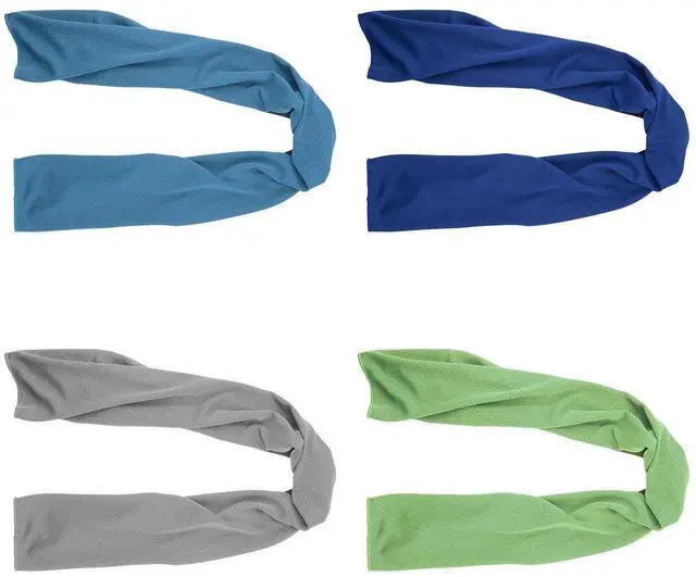 Main image of Cooling Towels (4 Pack) 40"x12" - Ice Towel for Neck & Face, Soft Microfiber Chilly Towel, Instant Cooling Relief for Sports, Gym, Yoga, Running, Golf, Camping & Outdoor Activities
