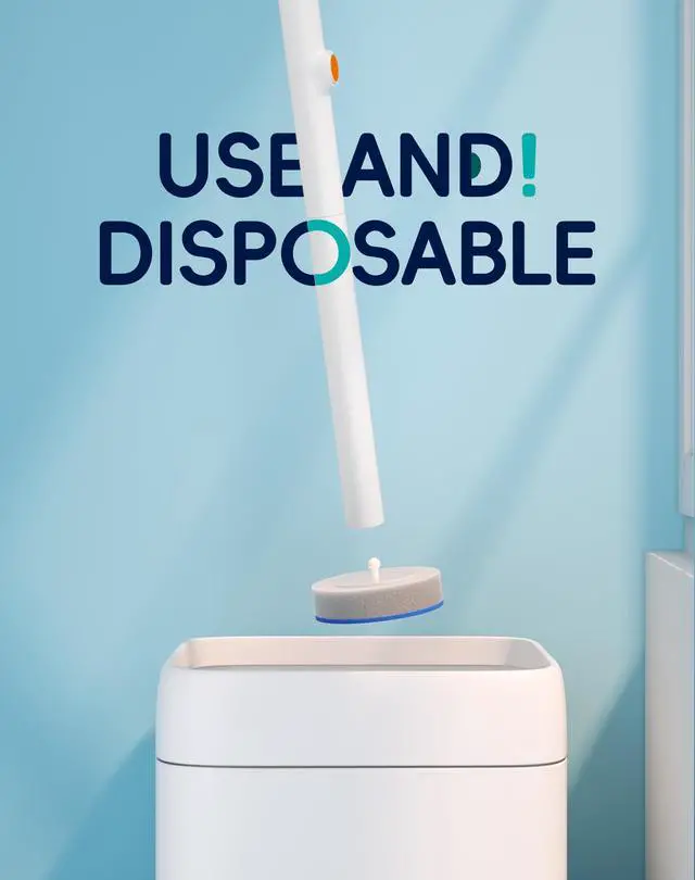 Alt view image 4 of 7 - Disposable Toilet Cleaning System - Toilet Wand Kit with 18 High-Performance Refills, Wall Mounted Brush and Holder for Deep Cleaning Bathroom (Brush + 18 Refills)