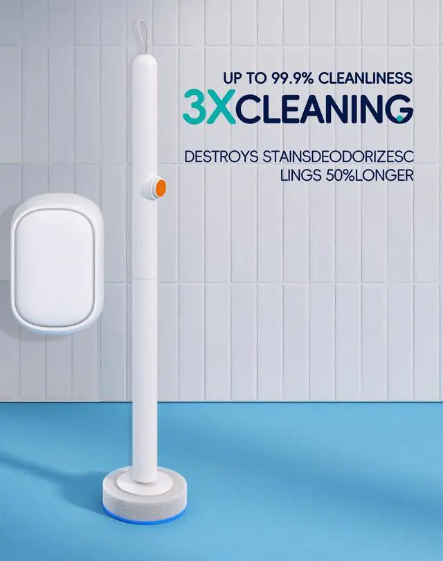 Alt view image 6 of 7 - Disposable Toilet Cleaning System - Toilet Wand Kit with 18 High-Performance Refills, Wall Mounted Brush and Holder for Deep Cleaning Bathroom (Brush + 18 Refills)