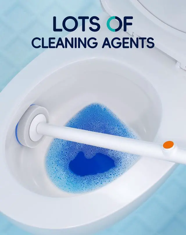 Alt view image 2 of 7 - Disposable Toilet Cleaning System - Toilet Wand Kit with 18 High-Performance Refills, Wall Mounted Brush and Holder for Deep Cleaning Bathroom (Brush + 18 Refills)