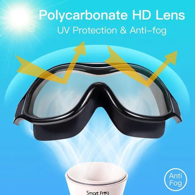 Alt view image 6 of 7 - Swim Goggles No Leaking Anti-Fog Swimming Goggles for Adult Men Women Youth Junior with Soft Silicone Gasket, UV Protection Waterproof 180° Clear Vision, Triathlon Pool Goggles Swim Glasses