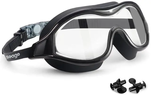 Main image of Swim Goggles No Leaking Anti-Fog Swimming Goggles for Adult Men Women Youth Junior with Soft Silicone Gasket, UV Protection Waterproof 180° Clear Vision, Triathlon Pool Goggles Swim Glasses