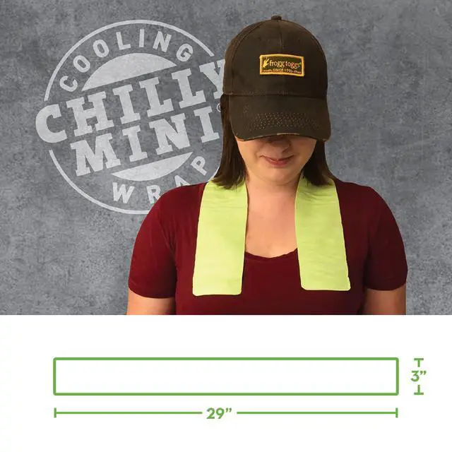 Alt view image 5 of 7 - Chilly Mini Cooling Neck Towel, Lime - 6 Pack, 29"x3"