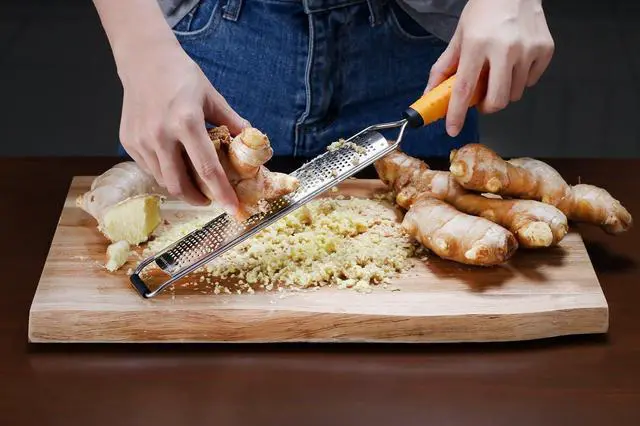 Alt view image 7 of 7 - PRO Lemon Zester & Heavy Duty Cheese Grater & Vegetable Grater - Parmesan Cheese Lemon, Garlic, Nutmeg, Chocolate, Fruits, Vegetables, Ginger Grater - Cheese Shredder & Stainless Steel Grater