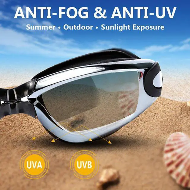 Alt view image 3 of 6 - Swim Goggles - Swimming Goggles,Pack of 2 Professional Anti Fog No Leaking UV Protection Wide View for Women Men Adult Youth Kids