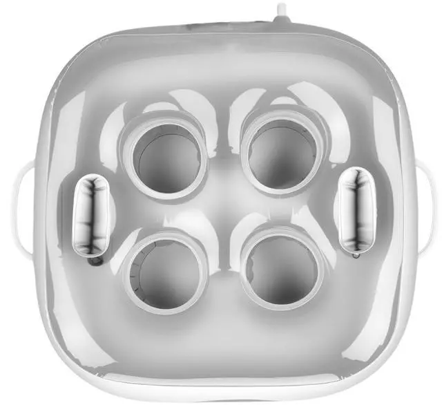 Main image of Adult Floating Drink Holder for Pool & Hot Tub, Inflatable Beverage Caddy with Multiple Slots for Cocktails & Drinks, Silver