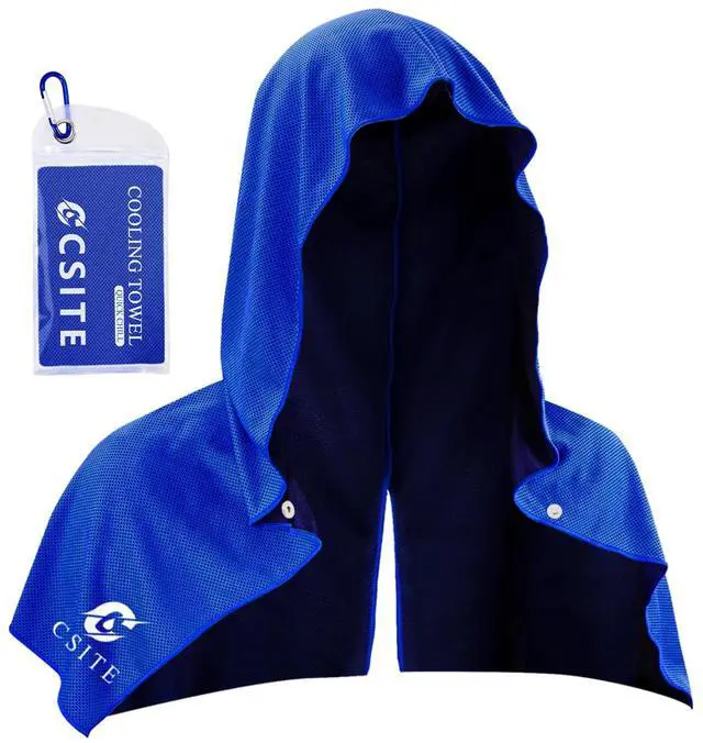 Main image of Cooling Hoodie Towels, Instant Cooling Towels for Neck and Face, UPF 50 Sun Protection, Ice Towel for Hot Weather, Head Towel for Sports, Camping, Cycling & More Activities