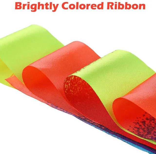 Alt view image 2 of 7 - 14PCS Dance Ribbon for Kids Rainbow Party Favors, Rainbow Streamers, Ribbon Dancer Wands for Olympics Gymnastics Birthday Party Decoration Goodie Bags Stuffers Summer Toys Bulk