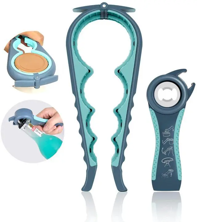 Main image of Jar Opener for Weak Hands, Seniors with Arthritis, 5 in 1 Multi Function Bottle Opener Lid Opener For Arthritic Hands
