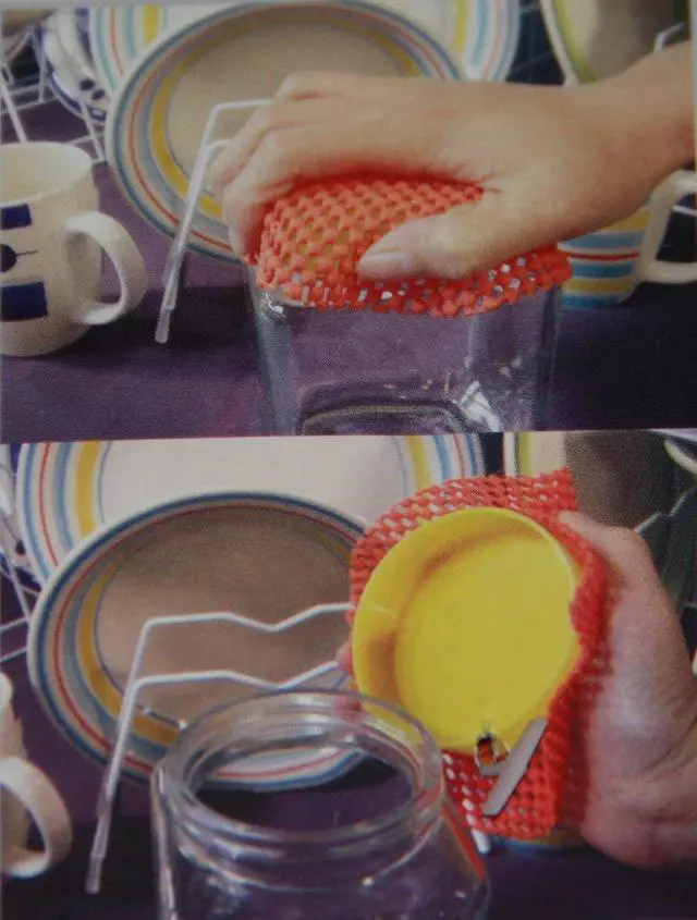 Alt view image 2 of 3 - Round Multi-Purpose Jar Gripper Pad Bottle Lid Opener, 4 Piece Set, Colors May Vary