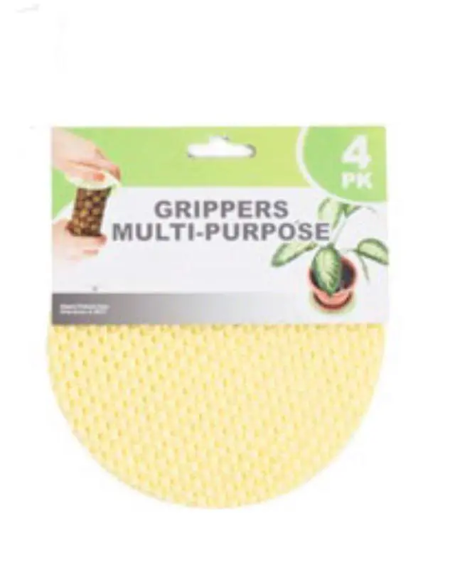 Alt view image 3 of 3 - Round Multi-Purpose Jar Gripper Pad Bottle Lid Opener, 4 Piece Set, Colors May Vary