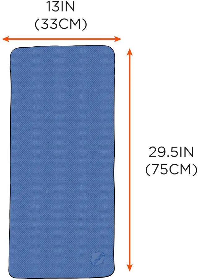 Alt view image 5 of 5 - Chill-Its 6602 Evaporative Cooling Towel, Blue 13 inches x 29.5 inches