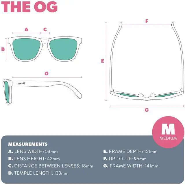 Alt view image 6 of 7 - Flamingos on a Booze Cruise Polarized Sunglasses, Medium Sized (OG), Pink Translucent Frames with Teal Mirored Reflective Lens, UV400 Protection, No Slip, No Bounce