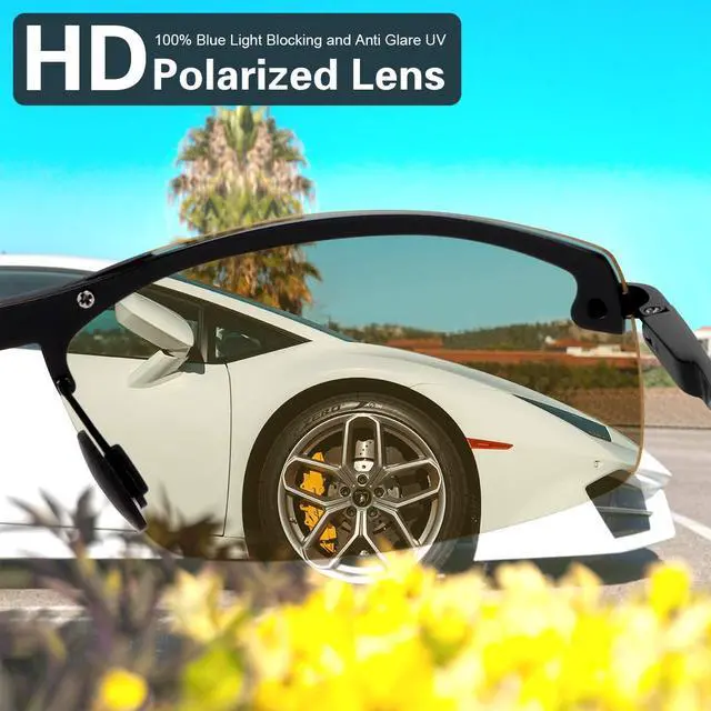 Alt view image 5 of 6 - Photochromic Sports Polarized Sunglasses for Men and Women Cycling Fishing Day and Night Driving Glasses UV Protection Eyewear Anti Glare/Radiation Eyeglasses Reduce Eye Fatigue Safety Googles