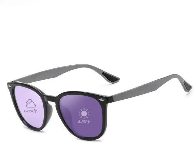 Main image of Retro Photochromic Classic Polarized Sunglasses for Women Men Trendy Style Vintage Sunnies B1123