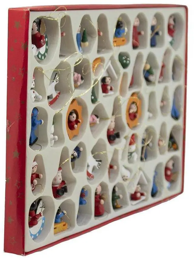Alt view image 4 of 6 - Petite Treasures Wooden OrnamentMini, Set of 48