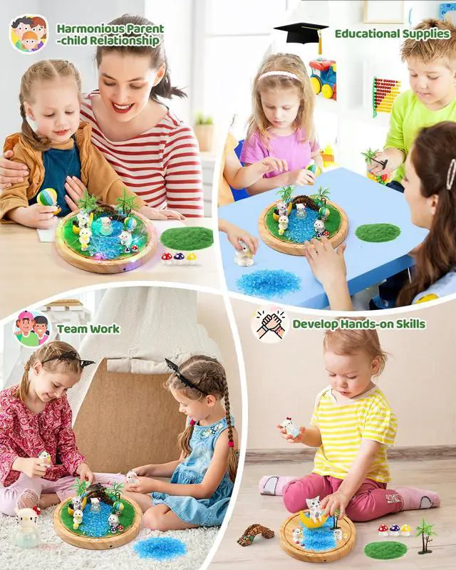 Alt view image 3 of 7 - Make Your Own Music Night Light, Cat Toys for Kids, Crafts for Girls Age 3-8,DIY Cat Toy Kits 3 4 5 6 7 8 9 10 Year Old Girl Birthday Gift Ideas,Best Christmas Gifts for Girls(Kitten)