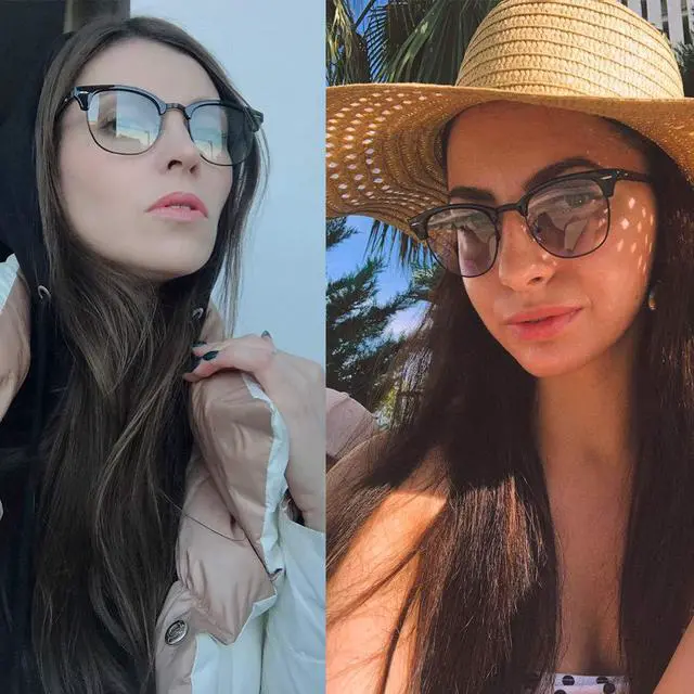 Alt view image 4 of 7 - Polarized Sunglasses Photochromic Eyeglasses Unisex TY201903 (T1-2PSC :Black(Polarized)+Black(Photochromic Blue Light))